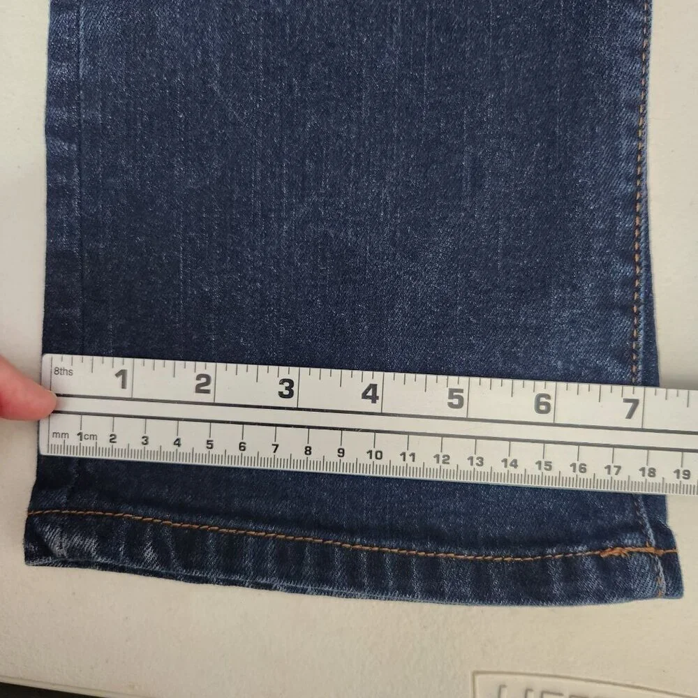 Lucky Brand Womens Classic Straight Leg Jeans Junior Size 20 Dark Wash
